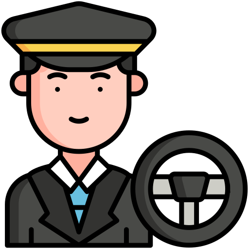 Professional chauffeur icon